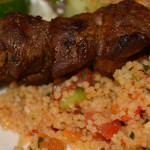 kofta kebab with couscous