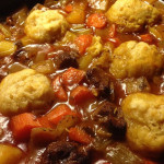 Beef stew with dumplings