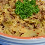 beef and savoy cabbage hash