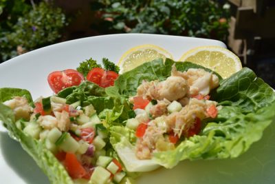 HCG recipe, spicy crab salad