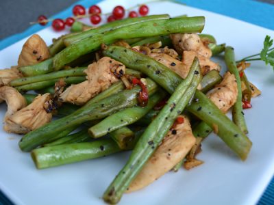 spicy chicken with green beans
